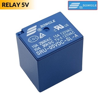 Relay  5VDC - 12VDC 4 chân SRU -  5 chân SRD