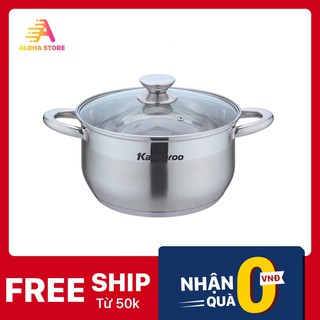 Nồi Inox  Kangaroo  KG878L 24Cm HN77T0 Cao Cấp - Phân Phối Chính Thức