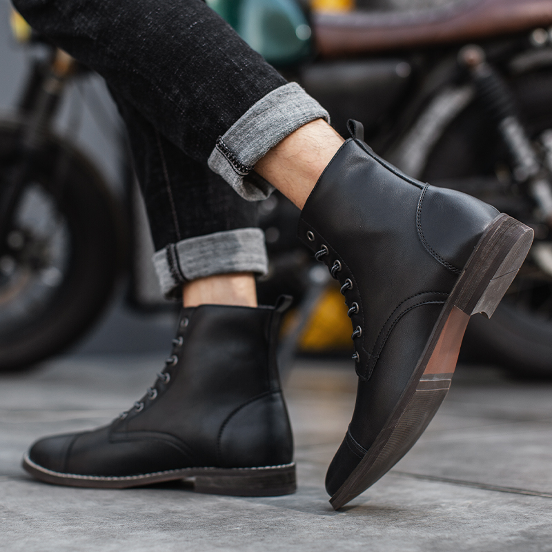 Giày Bốt Da Thời Trang Dành Cho Nam Size 39-48 Size 48