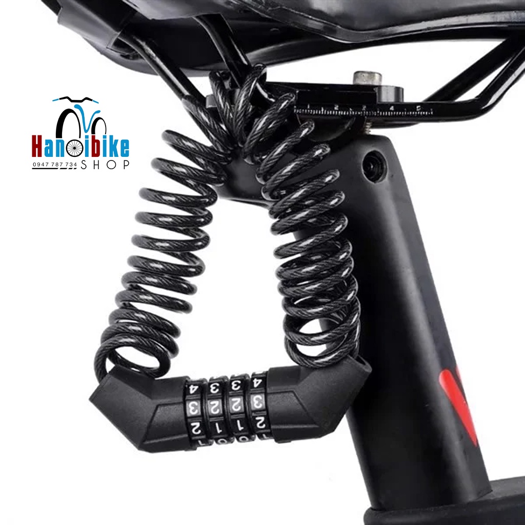 Khoá dây lò xo xe đạp thương hiệu West Biking