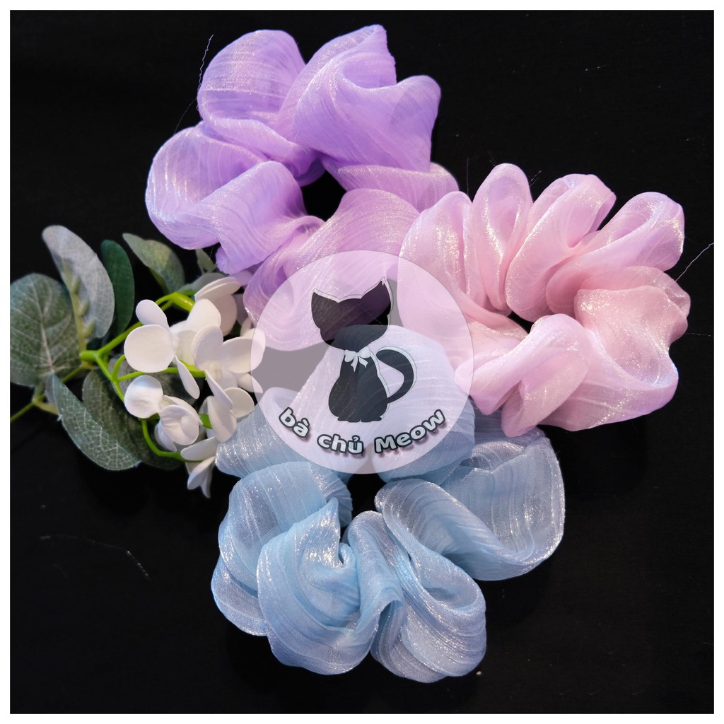 Dây cột tóc - Đồ cột tóc phong cách Vintage - Scrunchies dễ thương