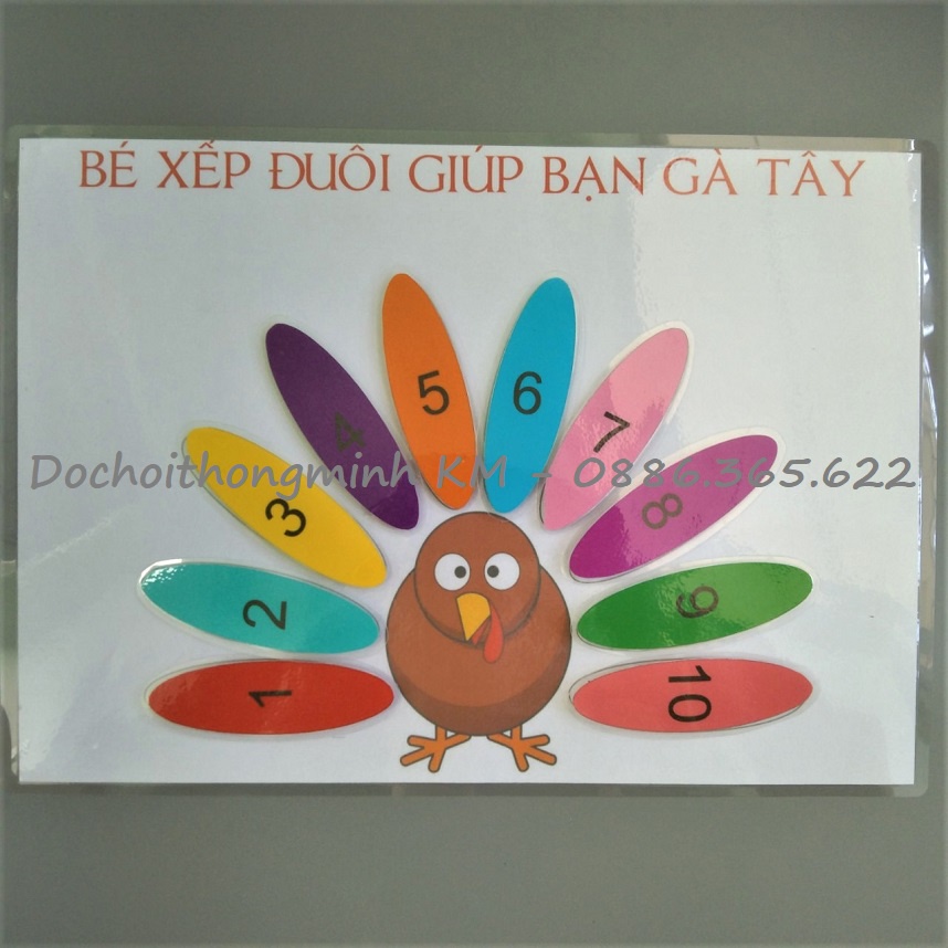 HỌC LIỆU - Matching toán học - xếp đuôi giúp bạn gà tây