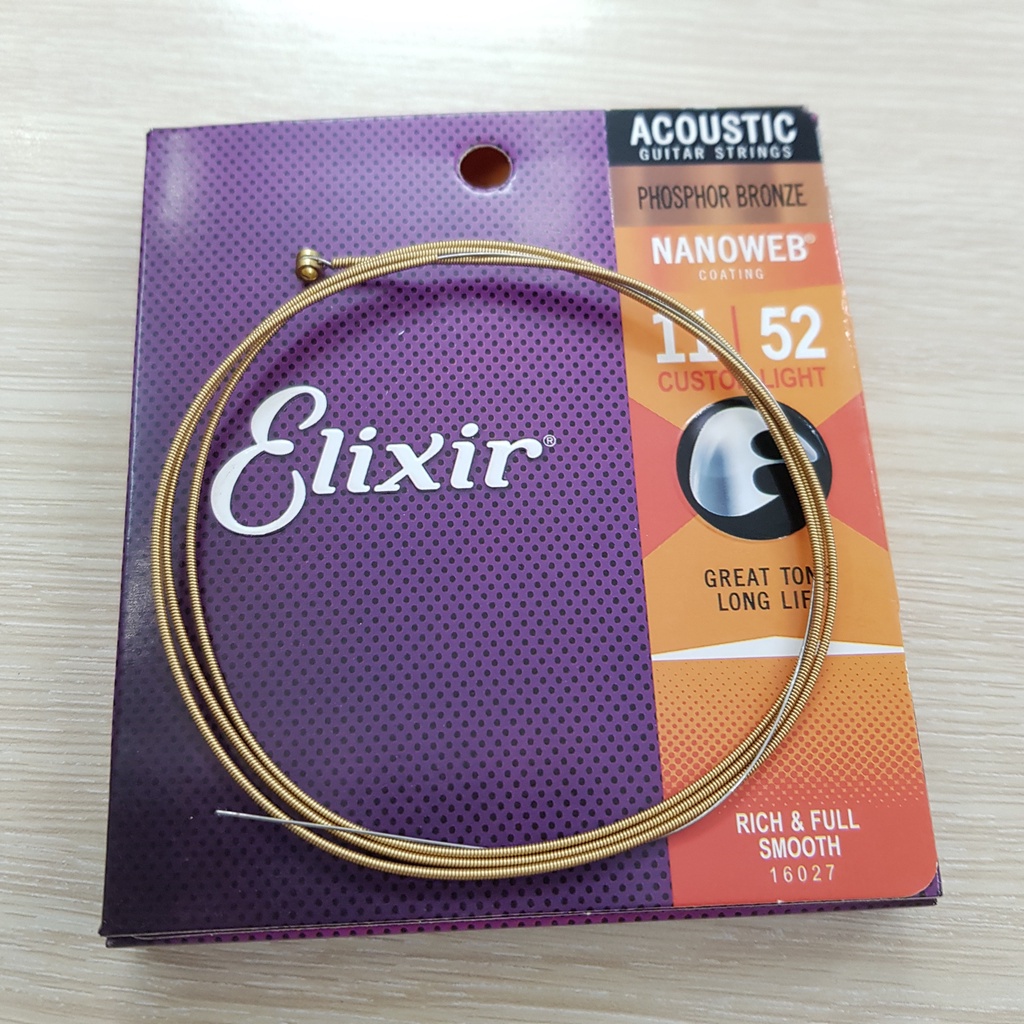 Dây đàn Guitar Elixir dây sắt 16027