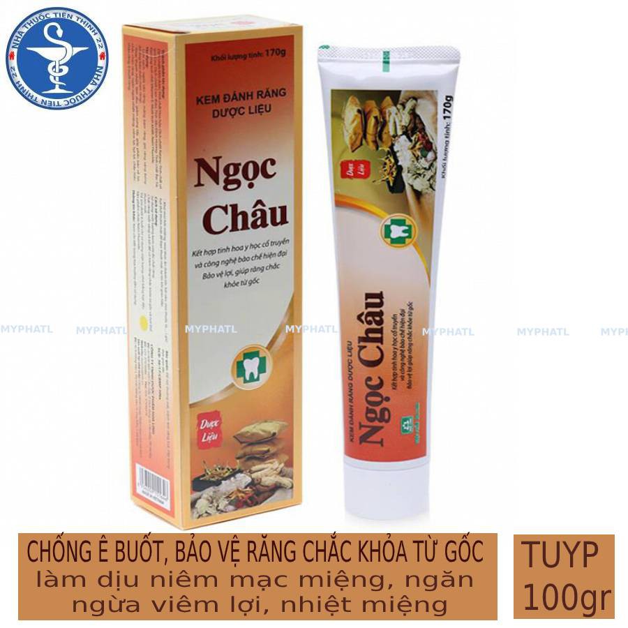 Kem đánh răng Dược liệu Ngọc Châu 100g Dược phẩm Hoa Linh