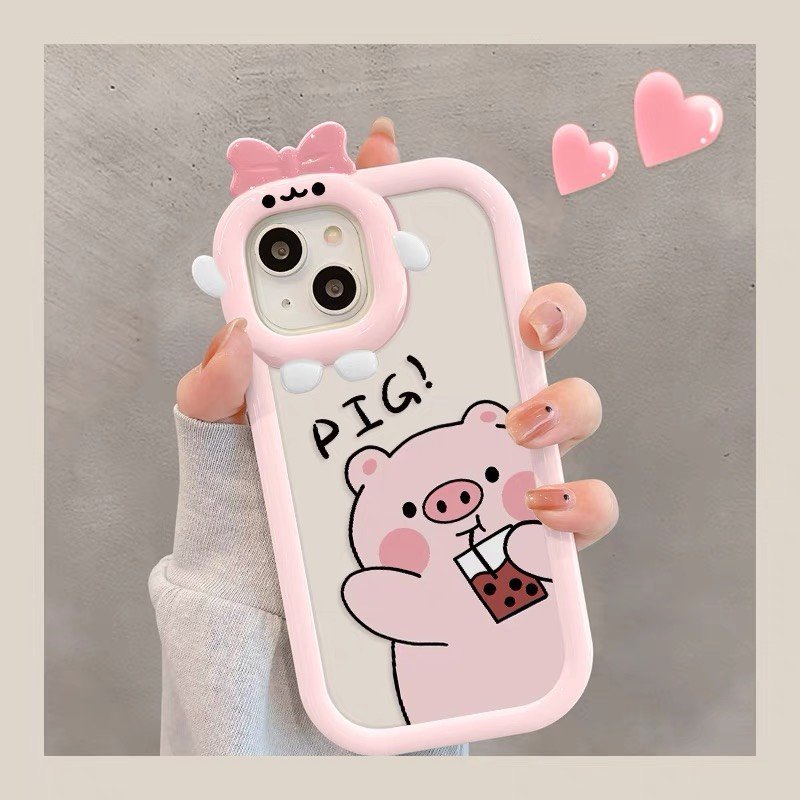Ốp Lưng Iphone Camera Nơ Vuông