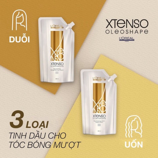 [G02] Thuốc duỗi ép tóc Loreal X-Tenso Oleoshape hàng công ty chính hãng S007