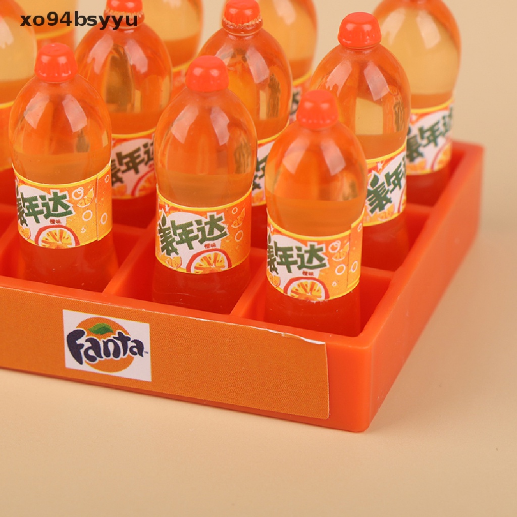 1 Bộ Khay Đựng Nước Ngọt / Soda Mini xo94bsyyu 1Set Tỉ Lệ 1: 12 Trang Trí Nhà Búp Bê