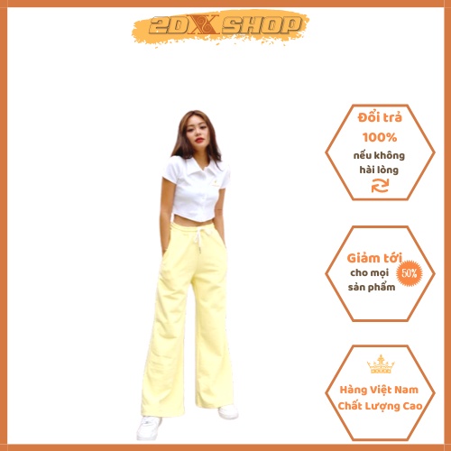 Áo Thun Croptop Hoa Cúc Cổ Bẻ Hot Trend