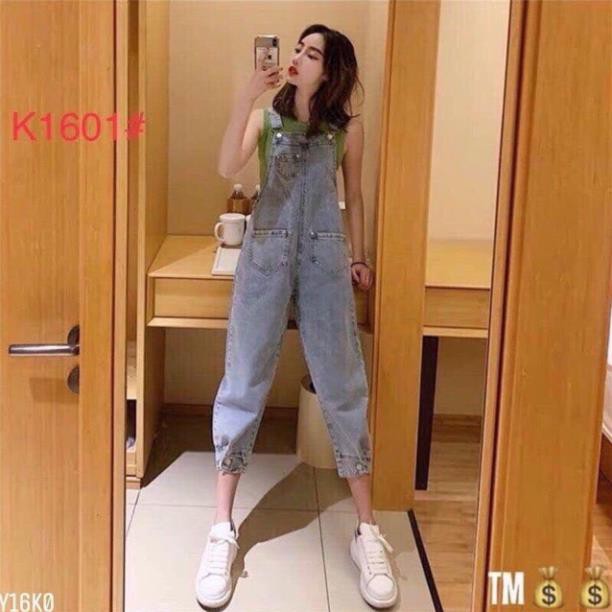 Video và ảnh thật - Yếm quần bò túi trước | BigBuy360 - bigbuy360.vn