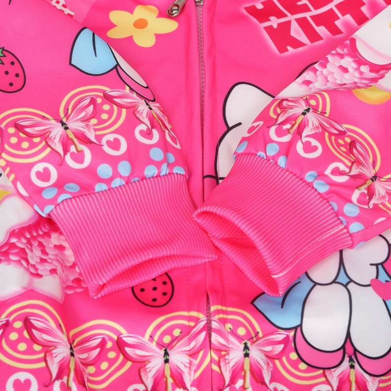 Áo Khoác Hello Kitty Phong Cách Phương Tây Dễ Thương Cho Bé Gái NJHC