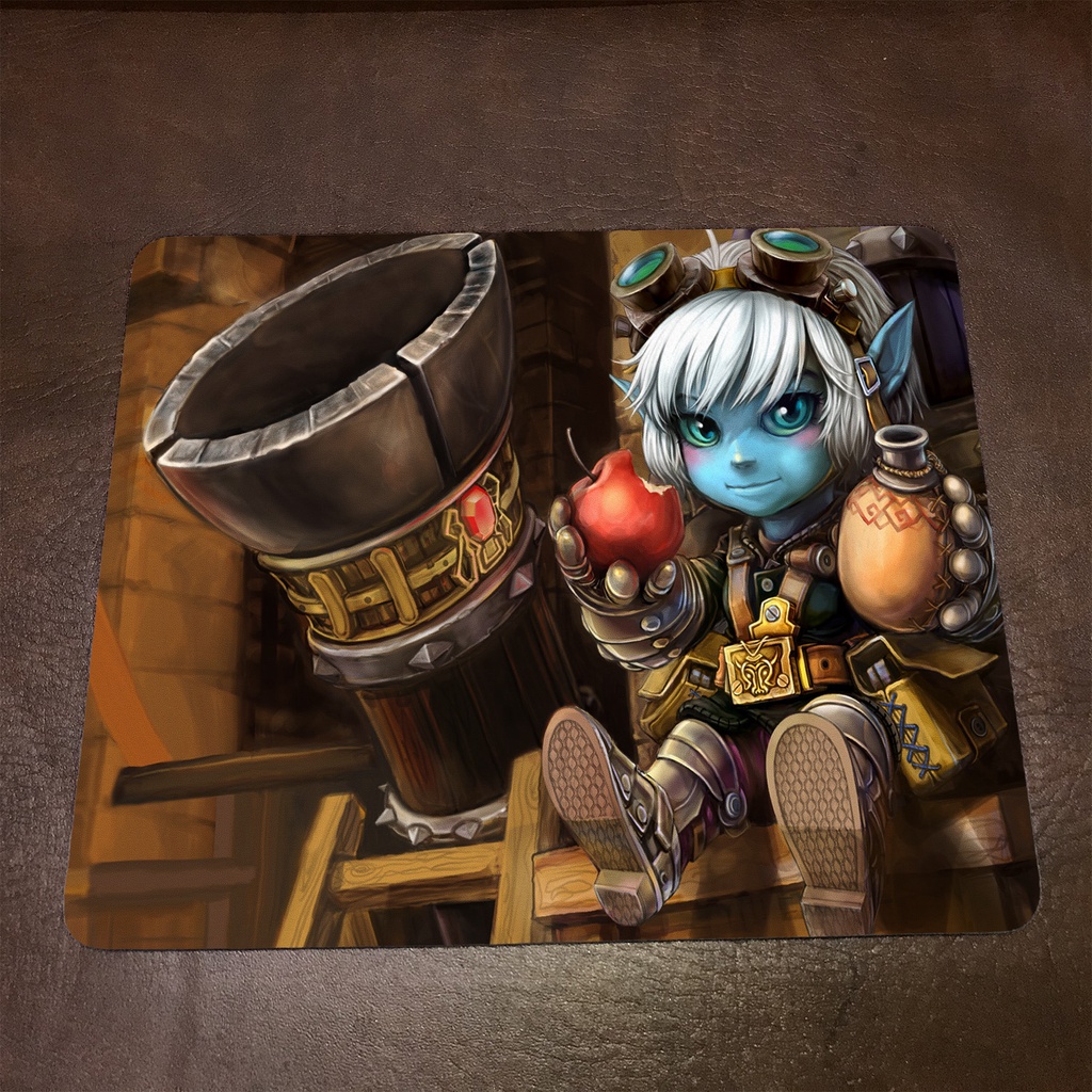 Lót chuột máy tính League of Legends TRISTANA - Mẫu 1 Mousepad cao su êm ái, nhận in theo yêu cầu