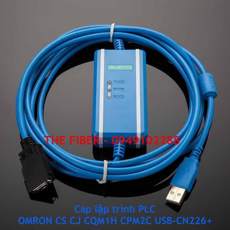 Cáp lập trình PLC OMRON CS CJ CQM1H CPM2C USB-CN226+