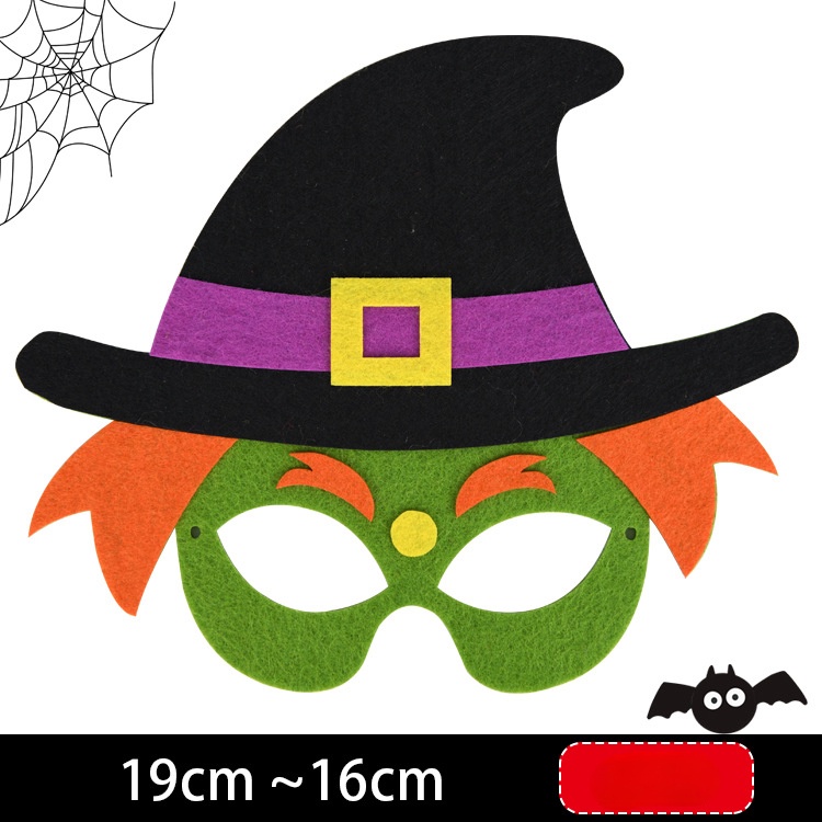 Bộ Dụng Cụ Làm Mặt Nạ Hóa Trang Halloween Hình Hoạt Hình Cho Trẻ Mẫu Giáo