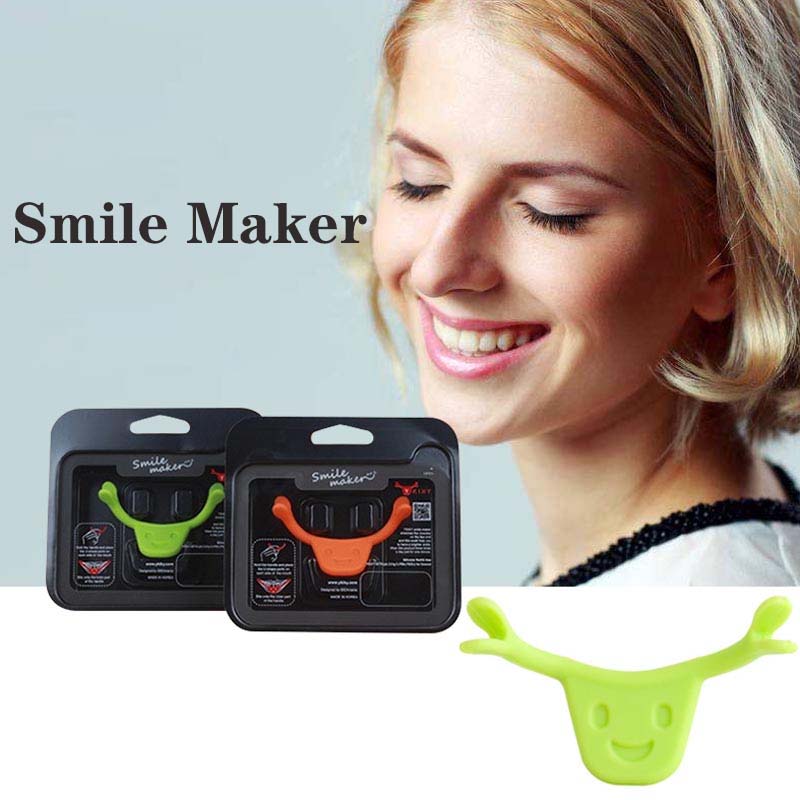 Dụng cụ chỉnh sửa khuôn hàm nụ cười bằng silicone hình dạng chữ U phong cách Hàn Quốc tiện lợi