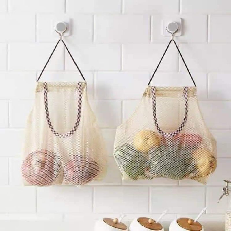 Túi lưới treo đựng hành tỏi