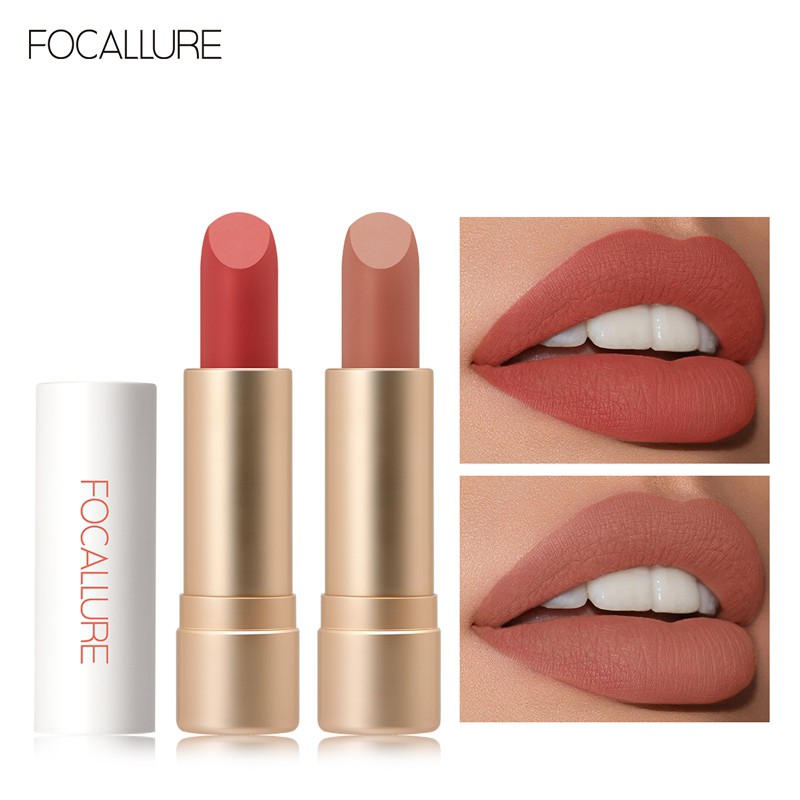 FOCALLURE Son Thỏi Màu Lì Tươi Tắn Lâu Trôi Cả Ngày 3.6G Son môi