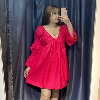 Đầm babydoll Bigsize 55-90kg tay phồng đi chơi đi du lịch đều được
