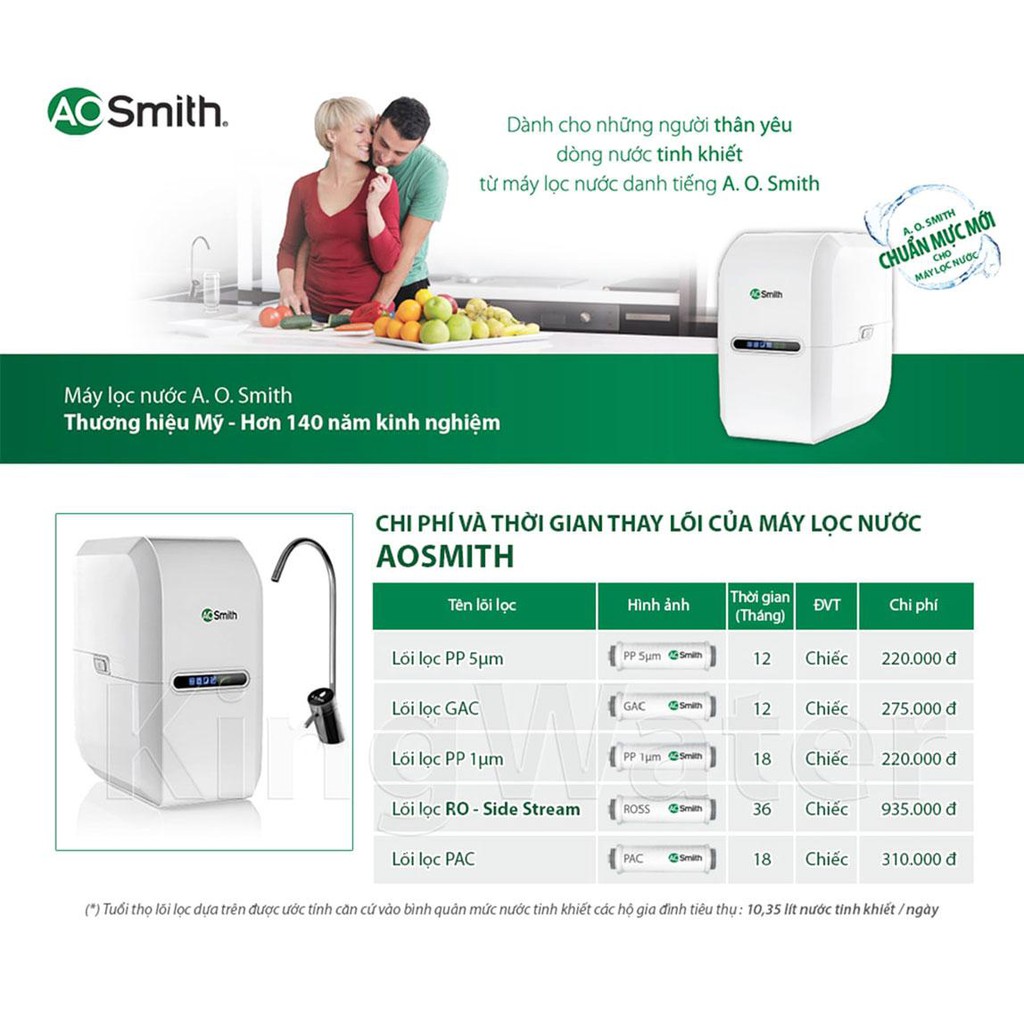 MÁY LỌC NƯỚC AO SMITH AR75-A-S-2