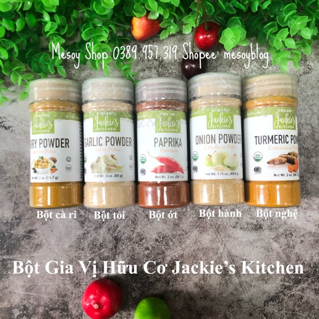 Bột gia vị hữu cơ Jackie’s Kitchen
