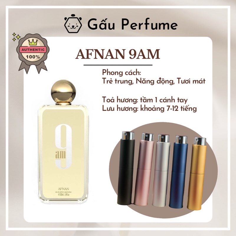Mẫu thử 9AM 10ML chính hãng