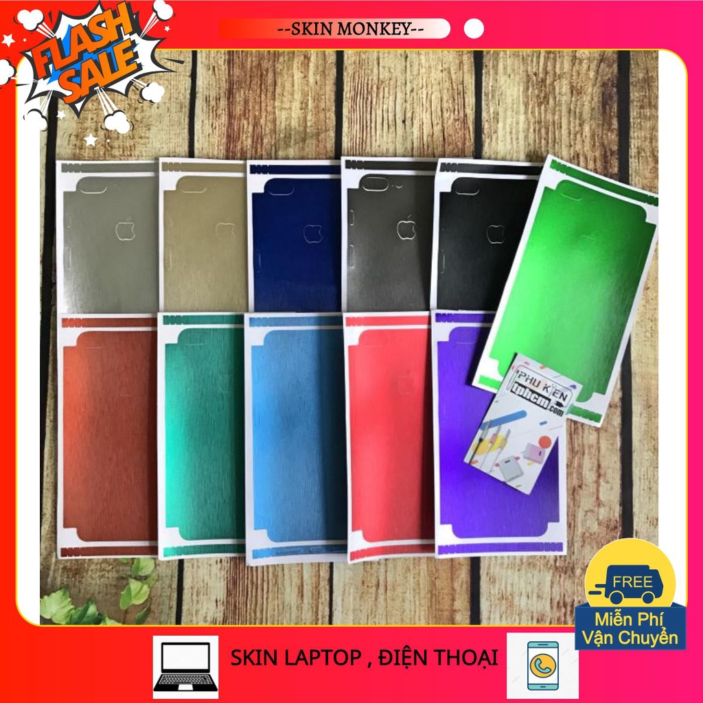 Dán mặt lưng Màu iPhone 7 Plus/8 Plus