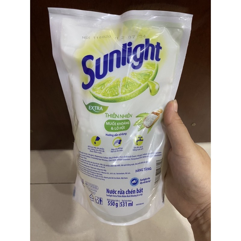 P1 DF Nước Rửa Chén Sunlight khi không Túi 550g(hàng km) 22 2