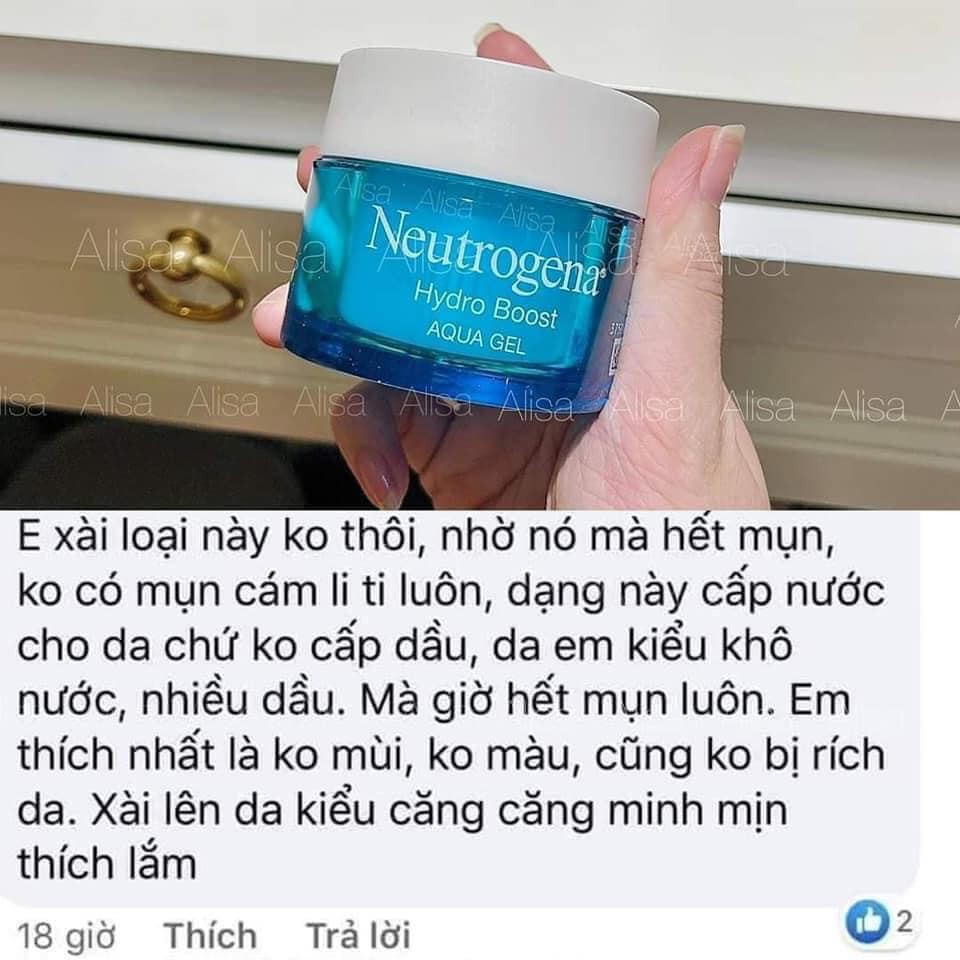 Gel dưỡng Neutrogena Hydro Boost Aqua Gel hàng Pháp