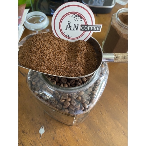 Cà phê Bột Rang Mộc ROBUSTA nguyên chất 100% hậu vị ngọt thơm quyến rũ gói 500g Coffee ÂNCOFFEE