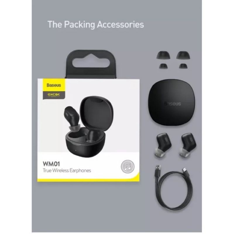 Tai Nghe Không Dây Bluetooth 5.0 Basues - WM01 TWS Chống Ồn