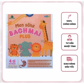 Men sống bạch mai plus - Men sống bạch mai mẫu mới - Bổ sung chất xơ, 4 tỷ lợi khuẩn bé hết táo bón-hoai_ha_thai9x