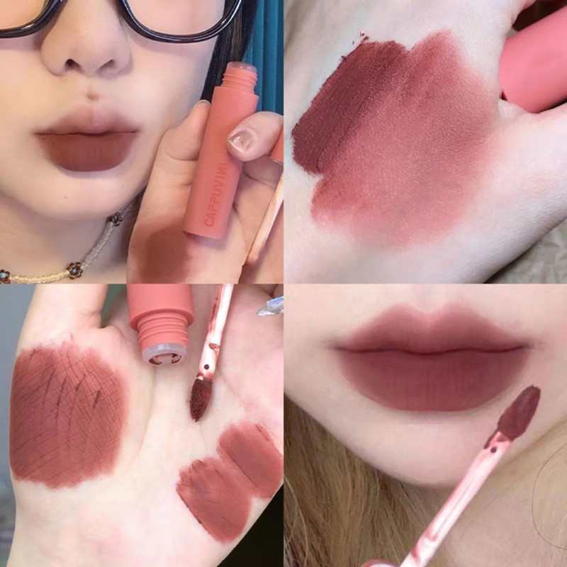 ✨✨Son kem Cappuvini màu lì chống thấm nước tự nhiên