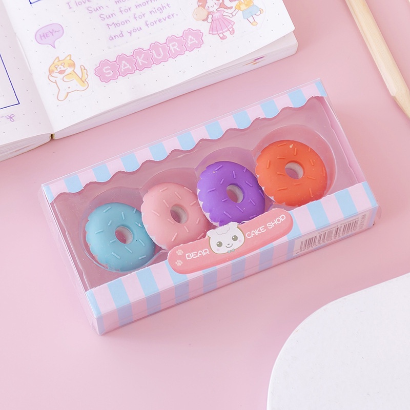 Gôm Tẩy Bút Chì Cute Hình Đồ Ăn Văn Phòng Phẩm Dễ Thương VPK12