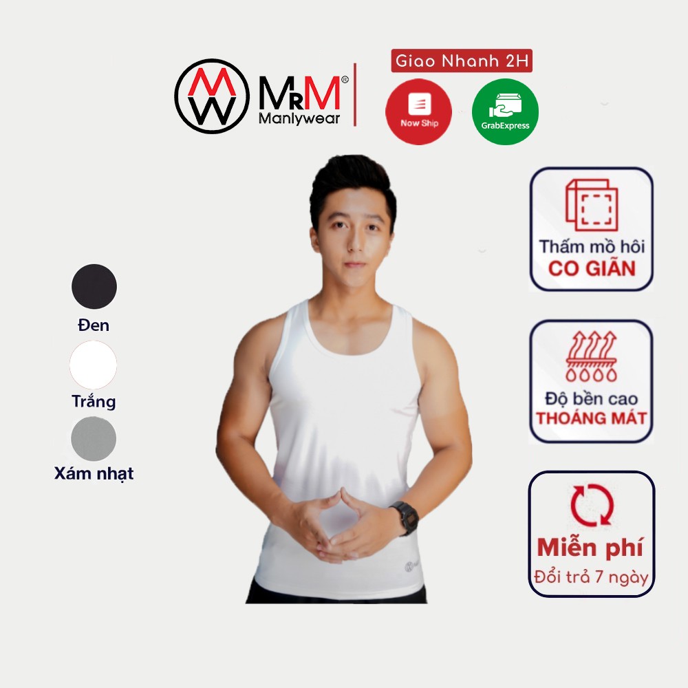 Áo thun ba lỗ nam Tanktop sợi cotton Organic siêu thấm hút mồ hôi MRM Manlywear