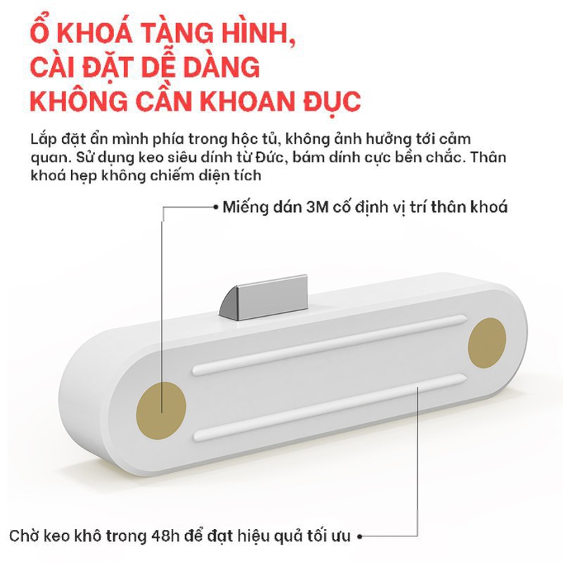 ✅Ổ khóa thông minh Xiaomi Yeelock. Khóa tủ kết nối bluetooth mở khóa qua điện thoại.