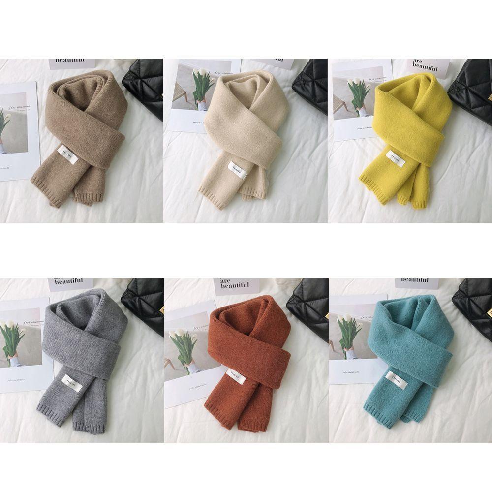 Khăn Choàng Cổ Dệt Kim Dày Giữ Ấm Mùa Thu Đông Dễ Thương