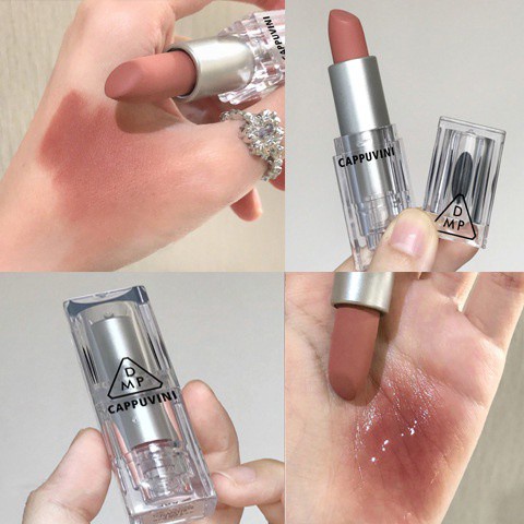 [Hàng mới về] Son môi Cappuvini màu lì chống thấm nước không phai cao cấp