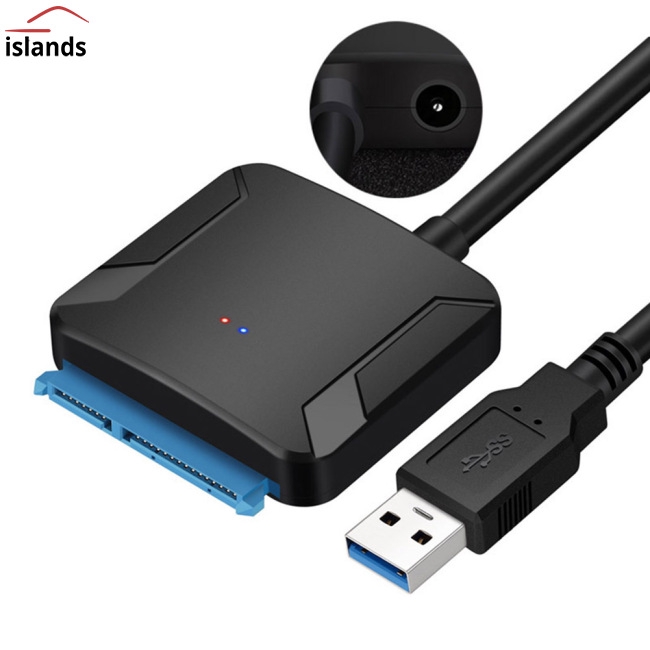 Dây cáp chuyển đổi USB 3.0 sang Sata kèm Adapter chuyển đổi nguồn điện AC 12v 2A