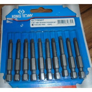 Mũi xiết vít bông T20 dài 50mm Kingtony 715020T