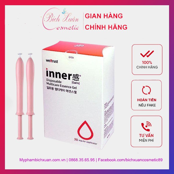 Inner gel - đũa thần inner gel se khít vùng kín số 1 Hàn Quốc sạch thơm làm hồng cô bé