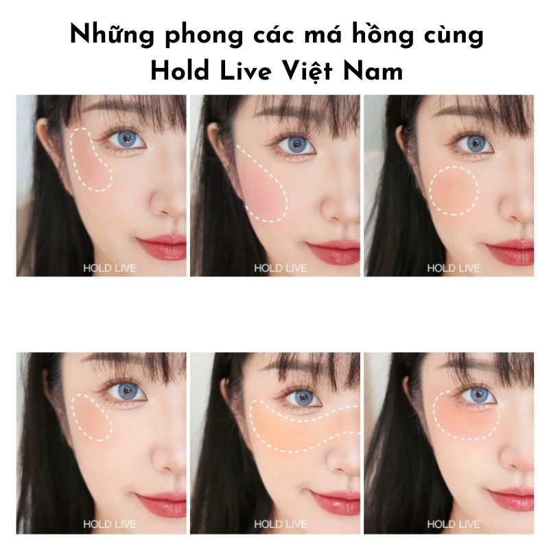 [Có sẵn] Phấn má hồng nội địa trung Hold Live 3 ô Secret Garden Blush HL461 trang điểm tự nhiên [Hàng Auth - Chọn màu]