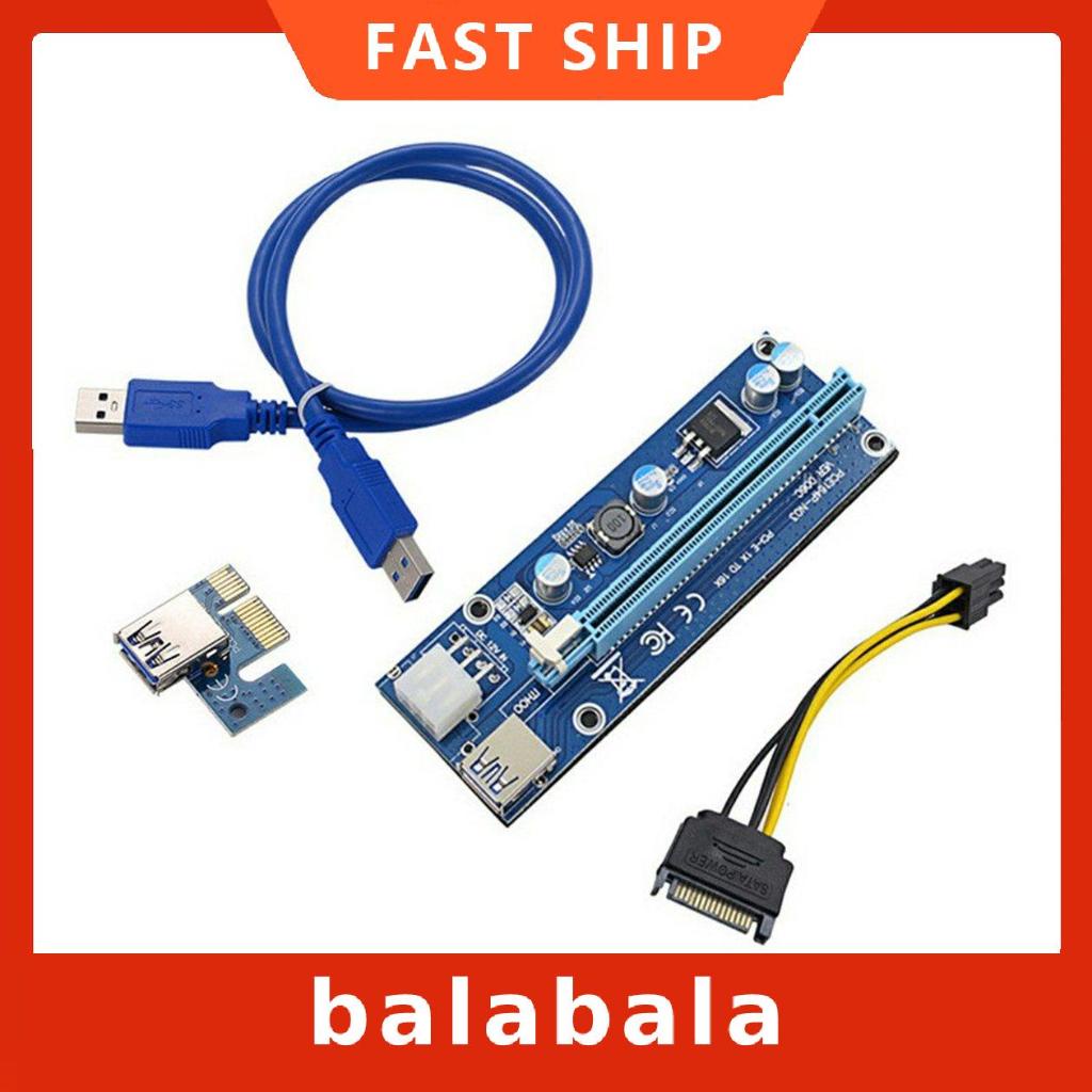 Card mở rộng PCI-E1x sang 16x 6PIN | BigBuy360 - bigbuy360.vn