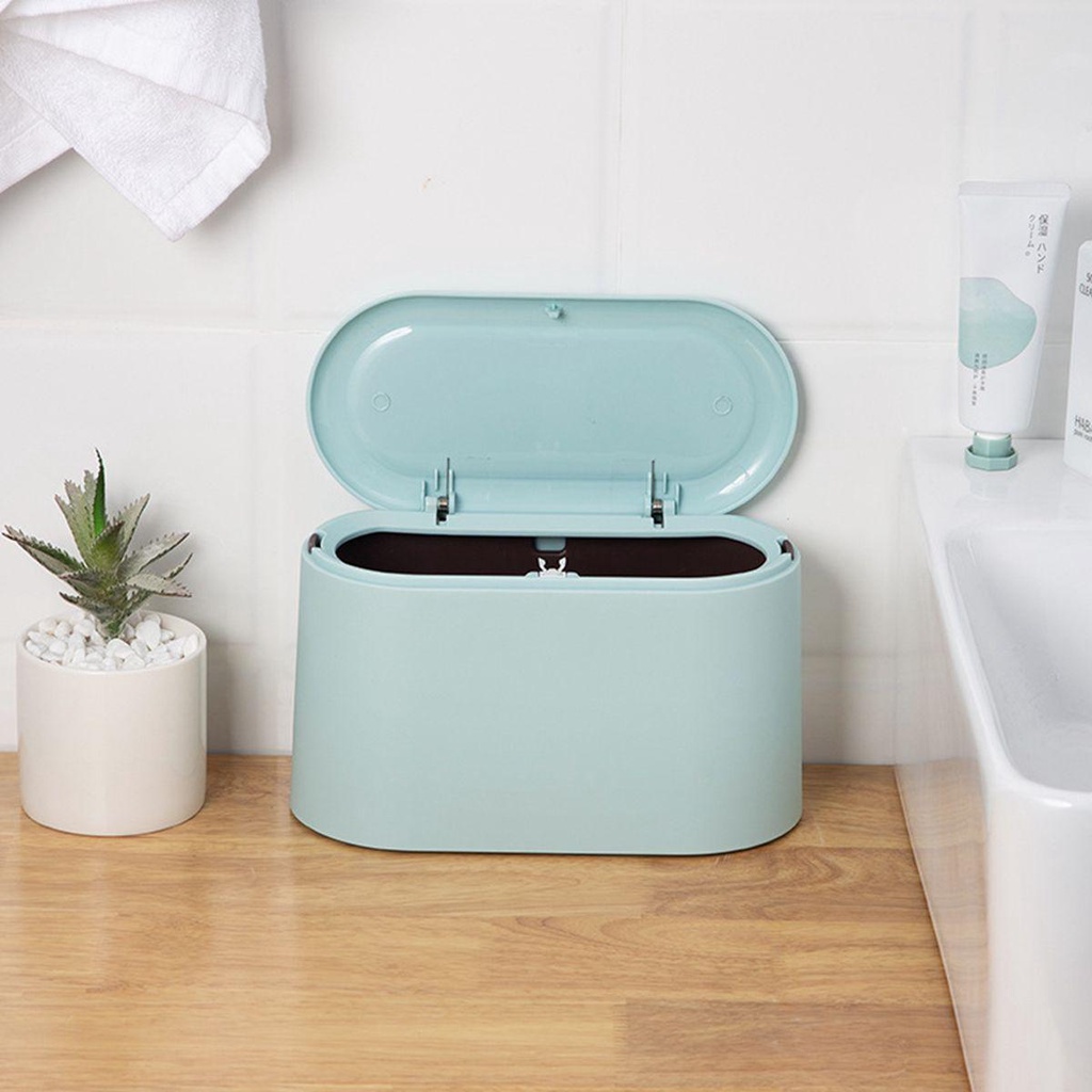 Thùng Rác Nhựa Mini Để Bàn Tiện Lợi