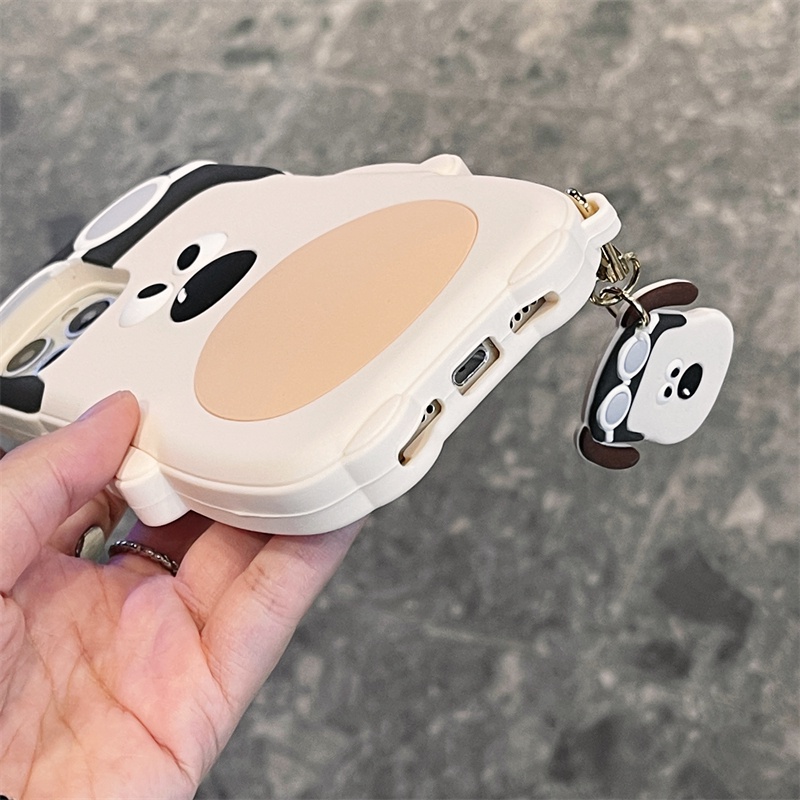 Ốp Điện Thoại Silicon Hình Cún Cho iPhone XS Max 11ProMax 12ProMax 13ProMax