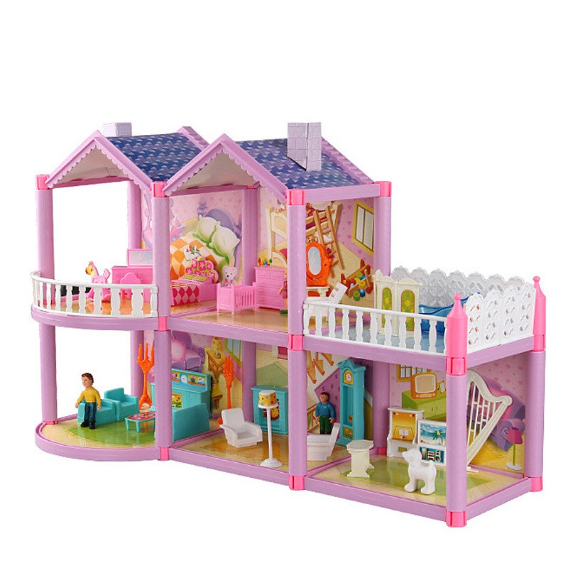 Nhà Búp Bê Cỡ Lớn Búp bê barbie Kích thước 60-70 cm Blockbuilding