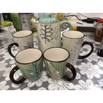 Bộ Bình nước cao cấp sứ tráng men phong cách NHẬT BẢN