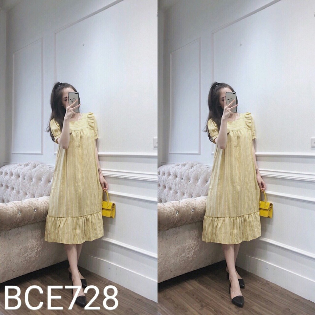 Đầm bầu dạo phố BCE512 chất thô