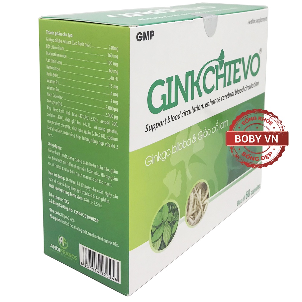 GinkChievo - Tăng cường tuần hoàn máu não