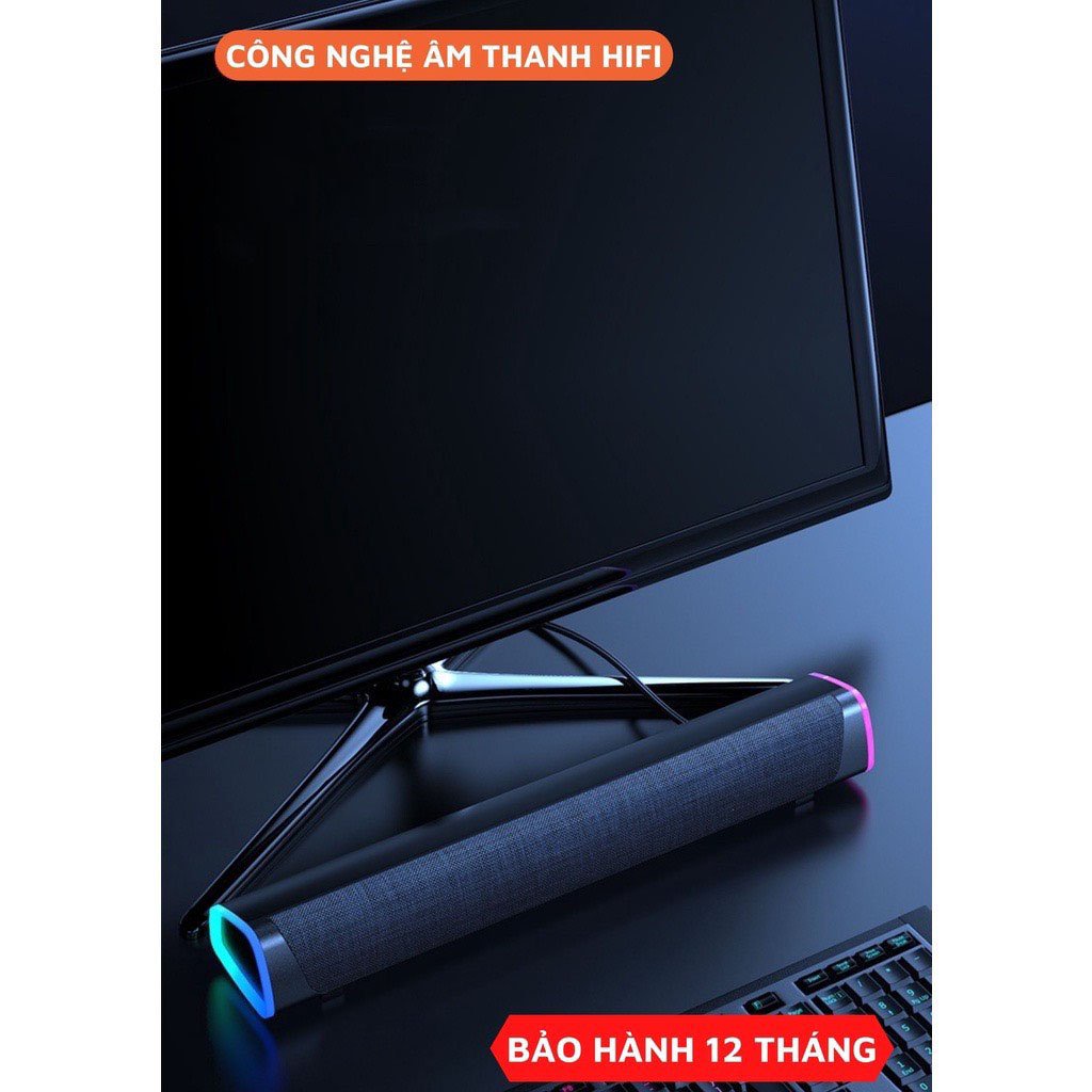 Loa Tivi, Điện Thoại, Vi Tính, Máy Tính Bluetooth Để Bàn Niye V8 LED RGB Super Bass Cực Đẹp, Âm Thanh Siêu Hay