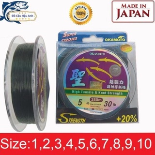 Cước câu cá tàng hình cước câu cá nhật bản okamoto 250m siêu bền dc1