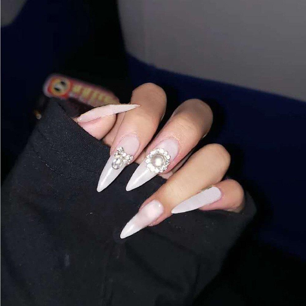 Bộ Móng Tay Giả Múa Ba Lê Bằng Acrylic Có Thể Tháo Rời Ốp